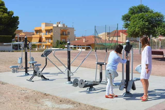 El parque de Calabardina estrena un área biosaludable