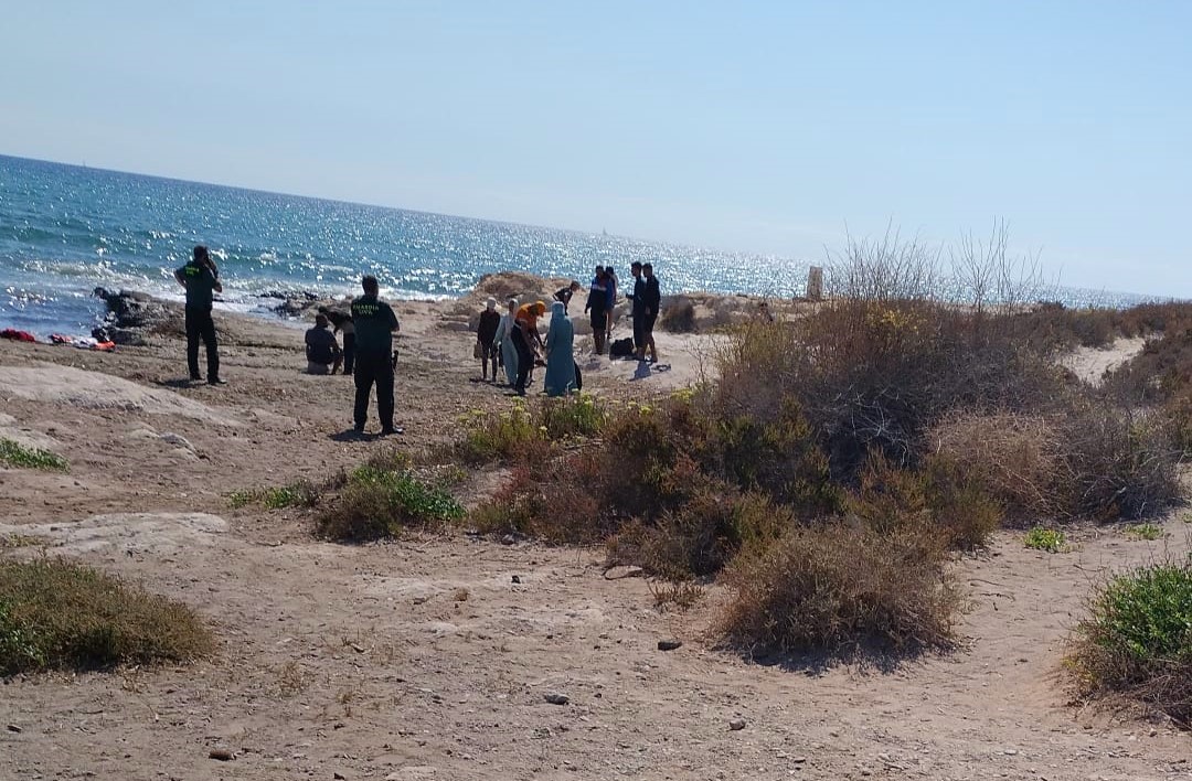Cerca de 40 inmigrantes han llegado a la costa de Águilas en las últimas 48 horas