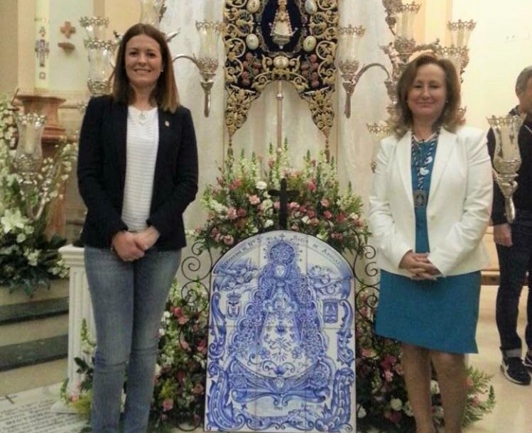 Ayer se bendijo el azulejo conmemorativo de la Romería Rociera de Águilas