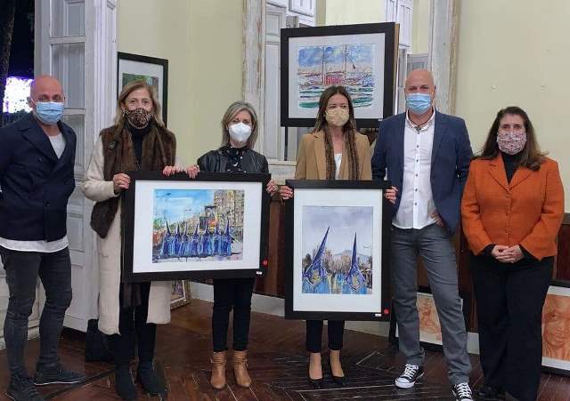 Antonio Licerán muestra su solidaridad con Afemac en la exposición RegalArte 
