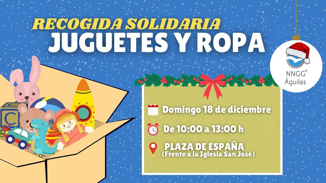 NNGG Águilas realiza este domingo la tradicional campaña de recogida de juguetes y ropa de abrigo