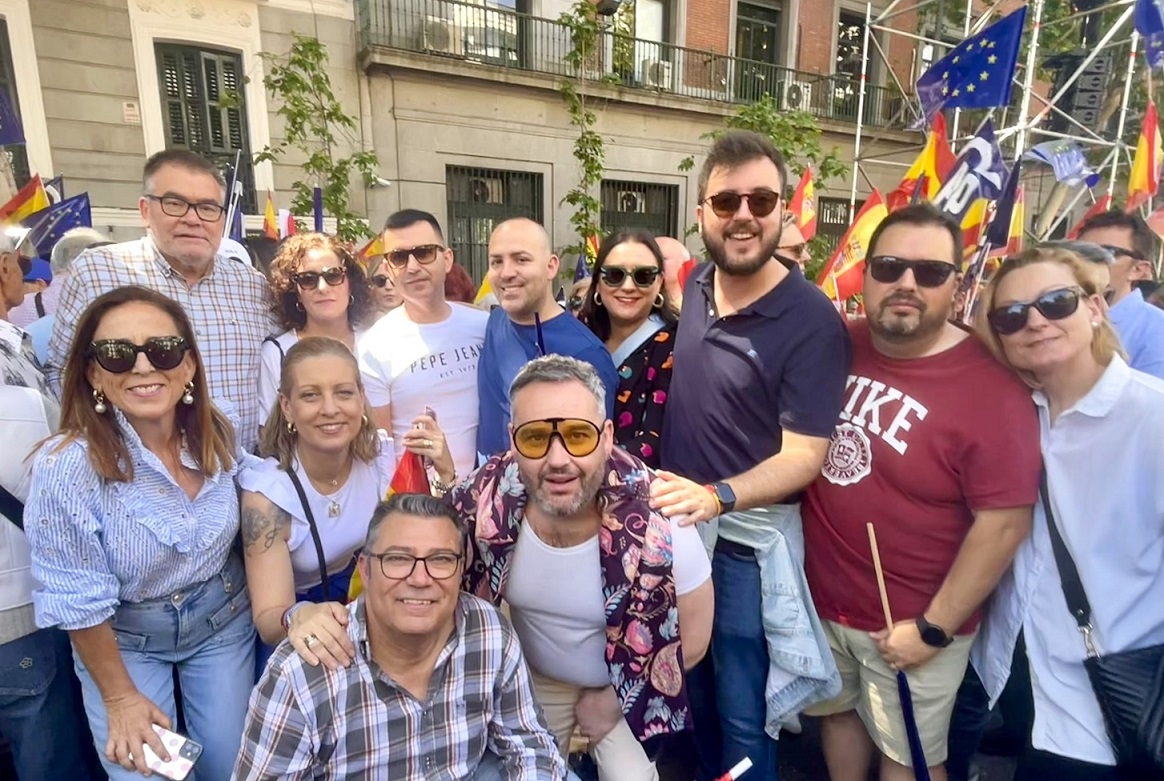 El PP de Águilas responde y se suma a la manifestación de la Puerta de Alcalá por la igualdad, la libertad y contra la Amnistía
