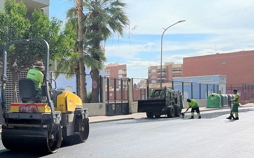 Mañana jueves comienzan los trabajos de reasfaltado en varias calles de Águilas