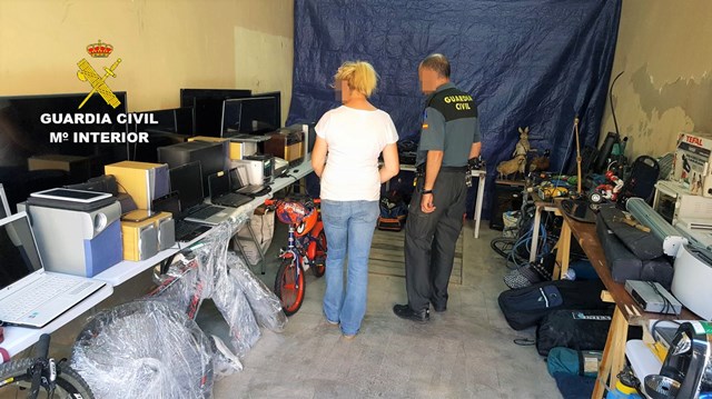 La Guardia Civil desmantela una organización criminal que robaba en viviendas de Águilas, Lorca y Puerto Lumbreras 