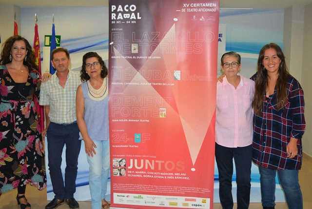 El próximo sábado arranca en el Auditorio de Águilas la XV edición del Certamen Nacional de Teatro aficionado Paco Rabal