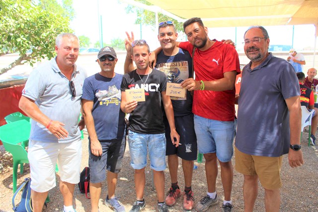 La pareja formada por Ángel Manuel Moreno y Juan Guardiola gana el tradicional torneo de petanca en Águilas