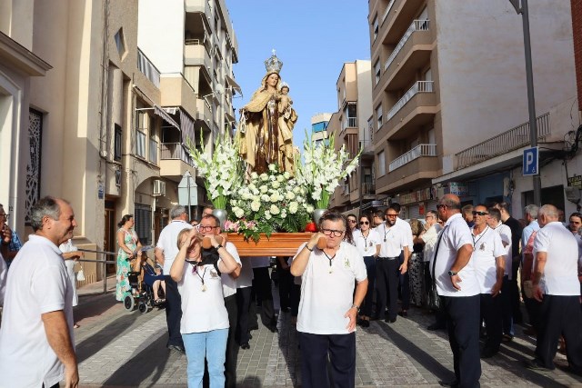 Águilas acompaña a los pescadores en el día de su patrona, la Virgen del Carmen