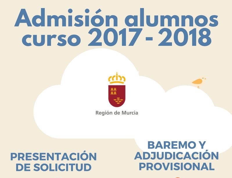 El impreso para solicitar plaza escolar el curso 2017/2018 se podrá descargar desde el martes