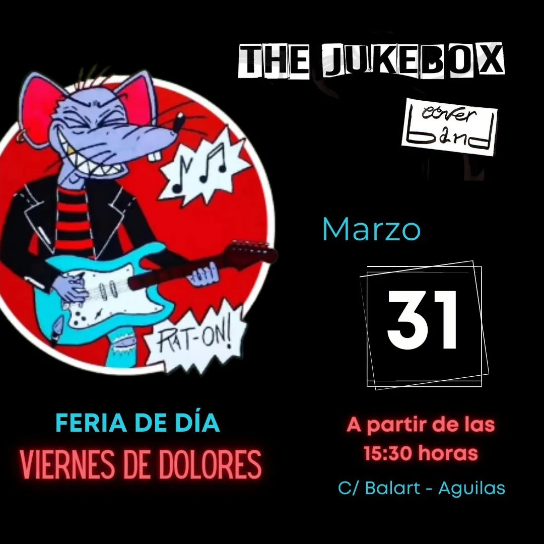 The Jukebox Band y Aires de Veleta actuarán en la zona gastronómica ubicada en calle Balart con motivo de la festividad de la Patrona de Águilas