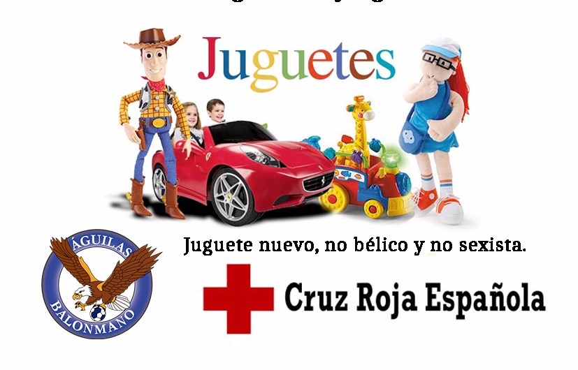 Cruz Roja y el Club Balonmano Águilas organizan una Campaña de Recogida de Juguetes 