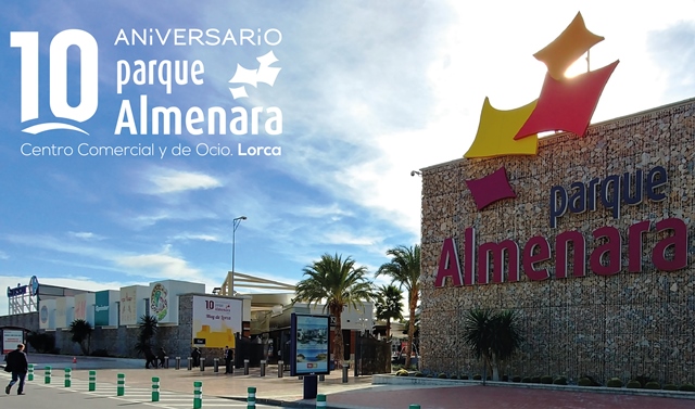 El centro comercial Parque Almenara cumple 10 años y lo celebra con un extenso programa de actividades y sorpresas para sus clientes