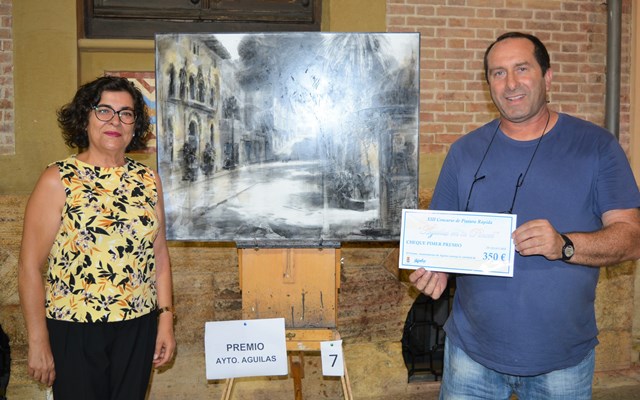 Francisco Caniles logra el primer premio del Concurso de Pintura Rápida ‘Águilas en tu pincel’