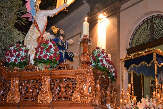 Jesús del Prendimiento, la Oración en el Huerto, Santiago Apóstol y la Virgen de la Amargura recorren las calles de Águilas