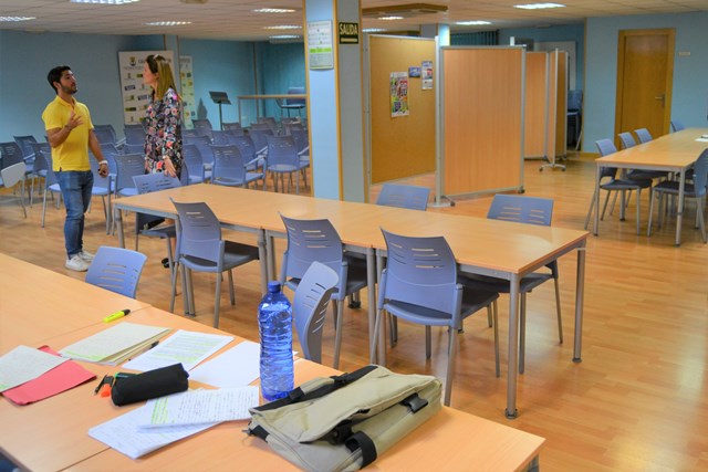 La sala de estudio de la Casa de la Juventud Capri de Águilas permanece abierta los fines de semana
