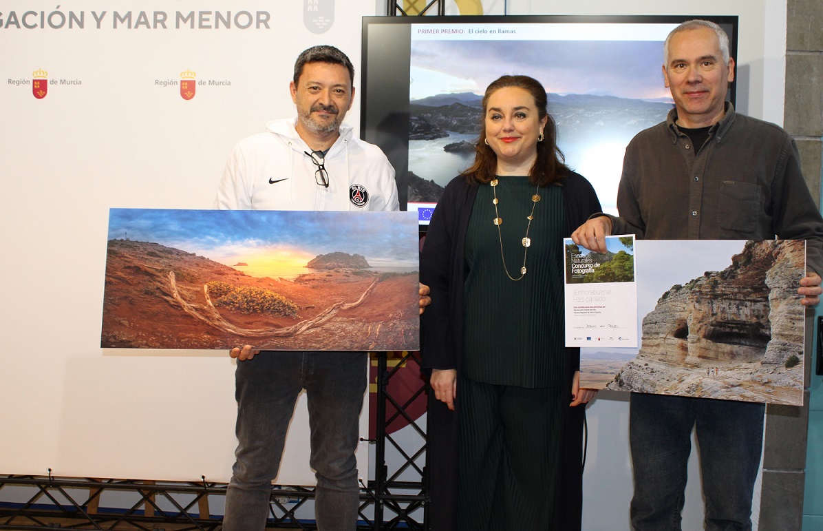 Una foto de la Playa Amarilla y la Isla del Fraile gana el segundo premio del concurso de fotografía sobre Espacios Naturales de la Región de Murcia