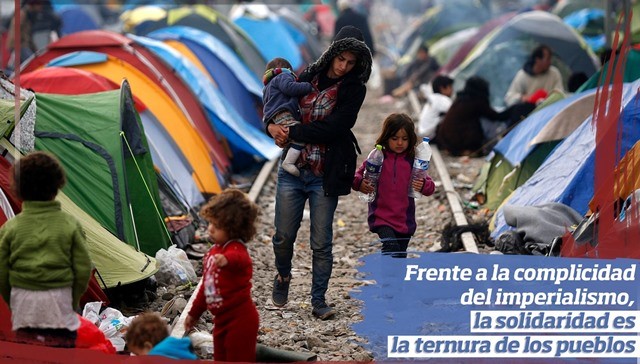  Juventudes Comunistas lanza una campaña de solidaridad con los refugiados sirios