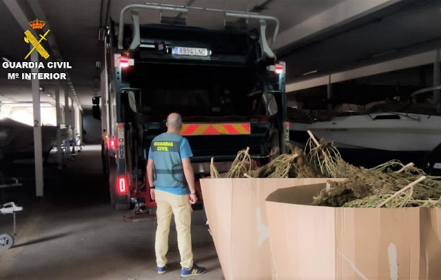 La Guardia Civil se incauta en Águilas de más de cuatro toneladas de cannabis