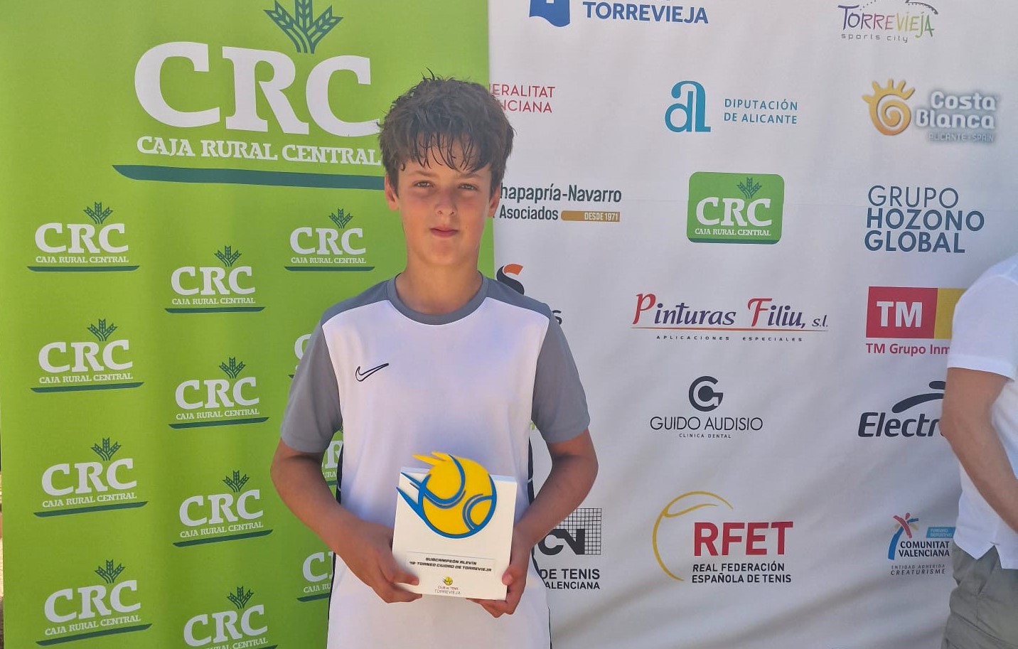 El aguileño Lucas Cerdán, subcampeón alevín del 48 Torneo Ciudad de Torrevieja