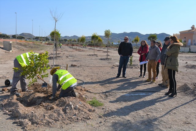 Avanzan los trabajos para la creación de un gran pulmón verde en el entorno de la circunvalación de Águilas