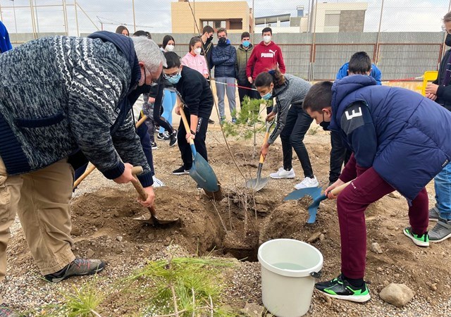 El IES Carlos III de Águilas inaugura su minibosque Miyawaki