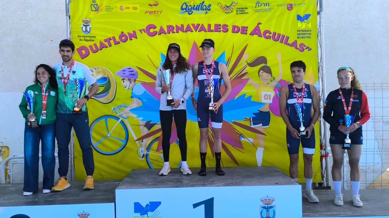 Marta Pintanel e Izan Edo ganan en Águilas el segundo clasificatorio para el Campeonato de España de Duatlón