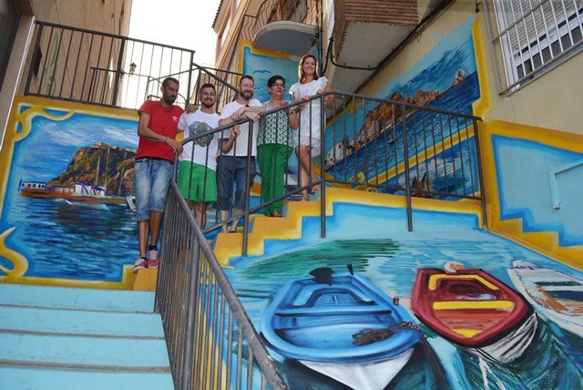  Escalart llena de arte las escaleras de Águilas