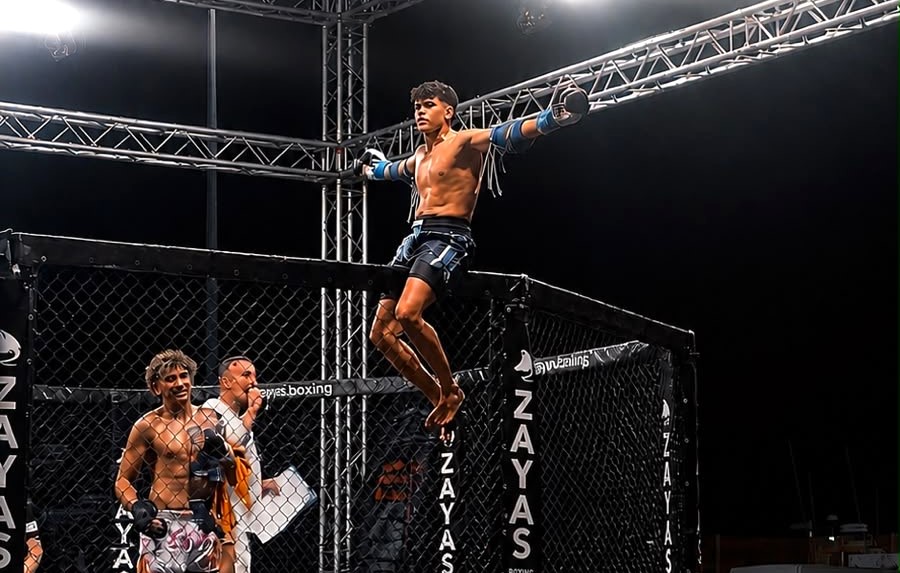 El aguileño Youssef Raddad suma una nueva victoria y mantiene su imbatibilidad en la categoría profesional de Muay  Thai