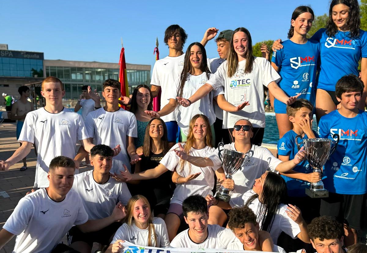 Fin de semana histórico para el CN Águilas al proclamarse subcampeón absoluto del regional de verano en piscina de 50m