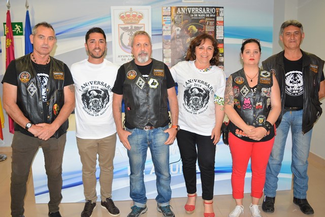 El Club Moteros Ciudad de Águilas celebra su primer aniversario con una concentración de aficionados a las dos ruedas
