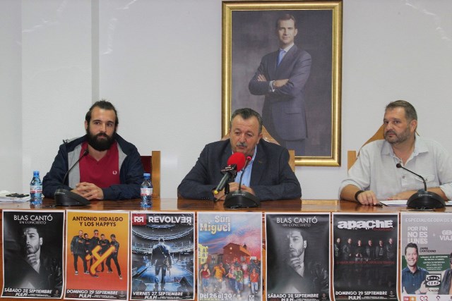 Revólver y Blas Cantó entre los artistas que actuarán en las fiestas de San Miguel de Pulpí  
