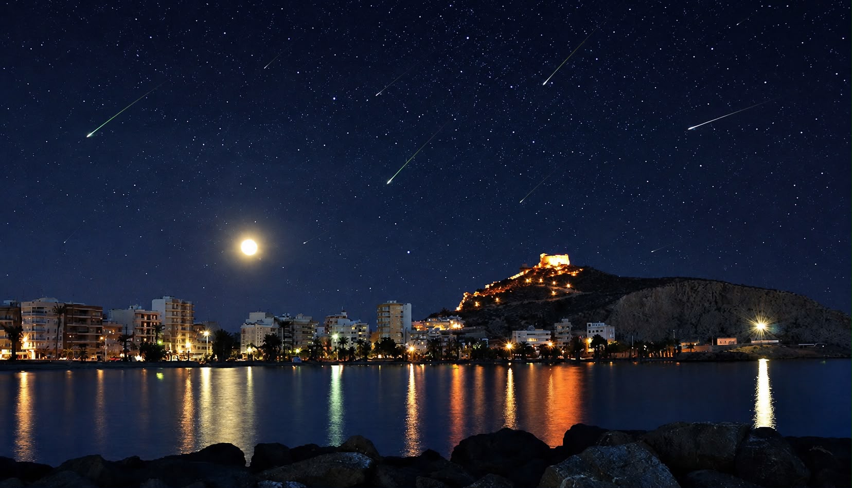 Águilas vivirá hoy un eclipse casi total y una noche de Perseidas con las tradicionales Lágrimas de San Lorenzo