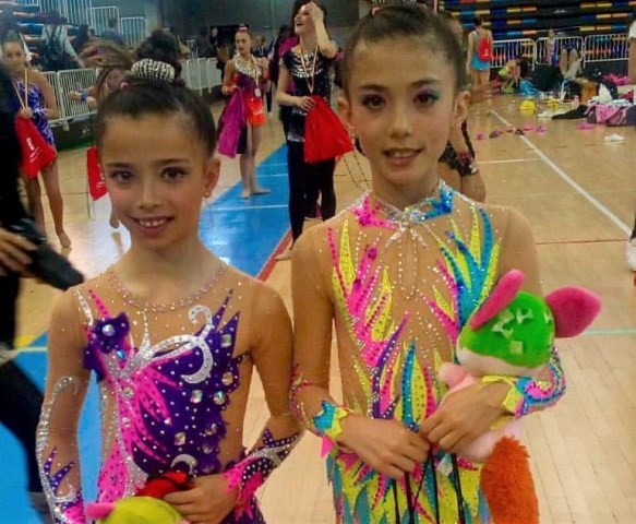  Las atletas aguileñas Ainhoa y Claudia Soler se clasifican para el Campeonato de España de Gimnasia Rítmica 