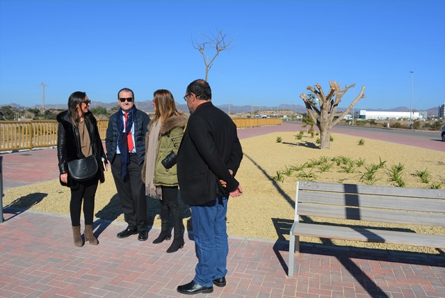 Concluyen las obras de adecuación de la margen izquierda de la rambla del Cañarete en Águilas 