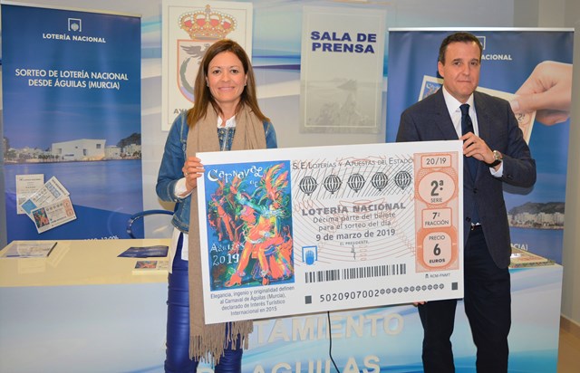 El Sorteo Viajero de la Lotería Nacional se celebrará este sábado desde el Auditorio de Águilas y se retransmitirá  en directo por TVE     