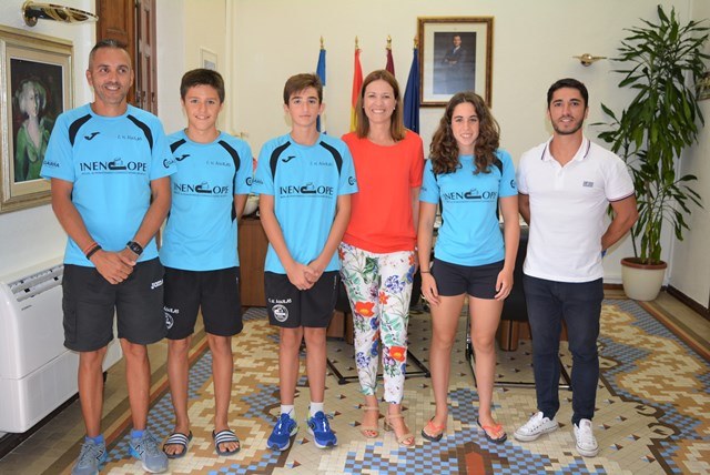 Tres jóvenes aguileños participan en el Campeonato de España de Natación