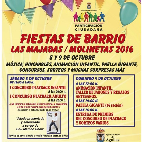 Las Majadas-Molinetas vivirán este fin de semana sus Fiestas de Barrio
