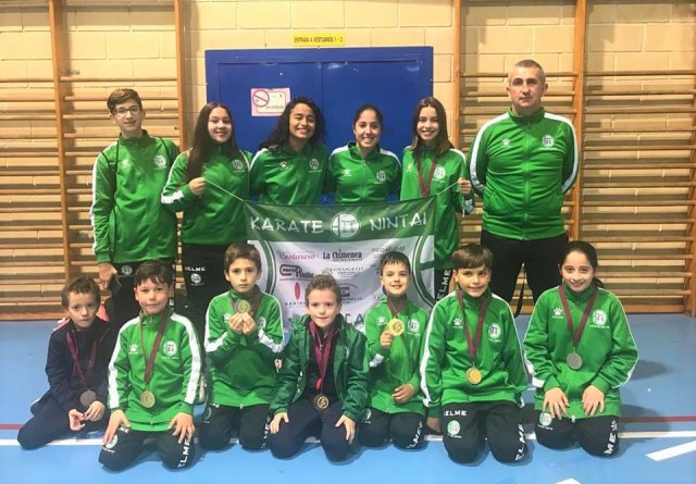 El club de karate Nintai se trae para Águilas nueve medallas del Campeonato Regional  