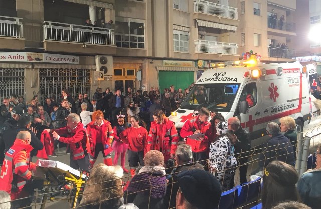 Cruz Roja  realiza 186 intervenciones durante el Carnaval de Águilas, una cifra similar a la del pasado año  
