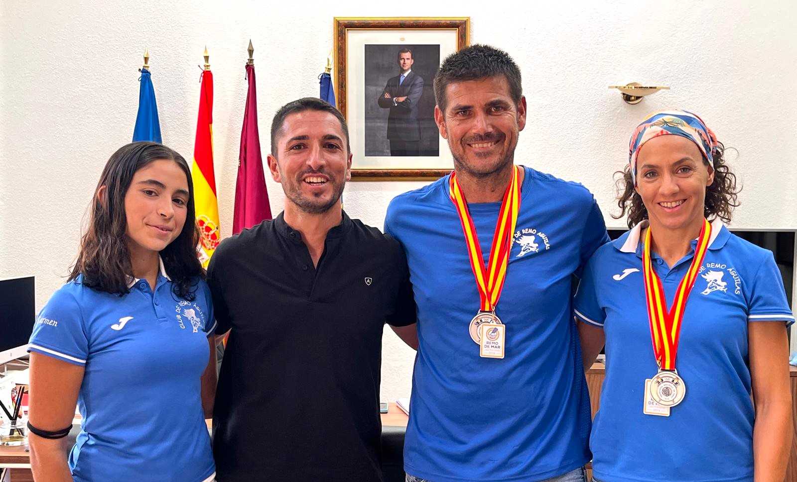 Recepción oficial al Club de Remo Águilas por los excelentes resultados obtenidos en el ámbito nacional
