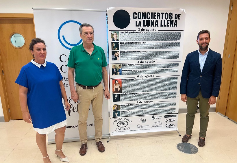 Los ‘Conciertos de la Luna Llena’ vuelven a Águilas con el piano como protagonista y la actuación de una de las mejores sopranos del mundo