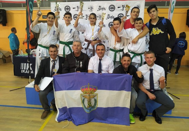 Cuatro karatecas aguileños se proclaman campeones de España en categoría Kumite 
