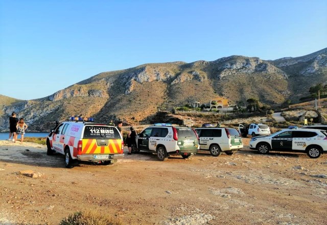 Interceptan una patera con cuatro inmigrantes en las inmediaciones del Cabezo de Cope en Águilas 