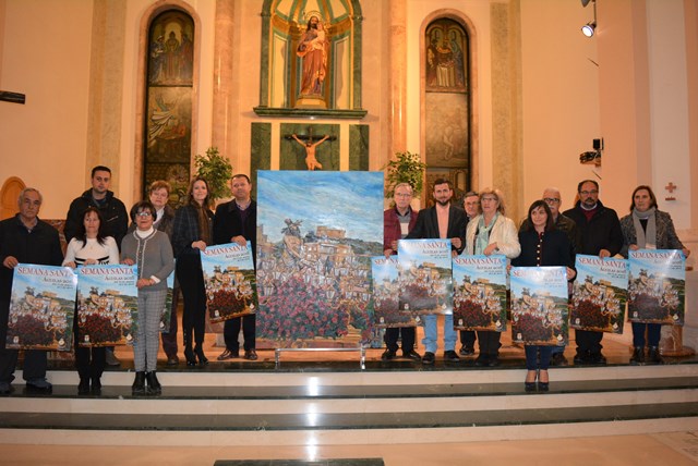 Presentado el cartel anunciador de la Semana Santa de Águilas 2018, obra del pintor aguileño Pedro Juan Rabal