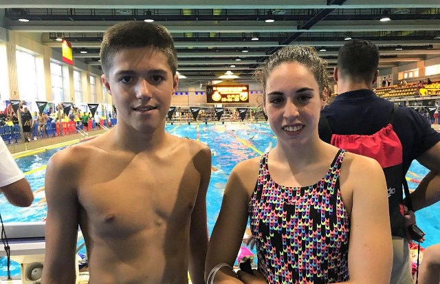 Los aguileños Carmen Cegarra y Alfonso Franco seleccionados para el Campeonato de España de Natación por Comunidades Autónomas