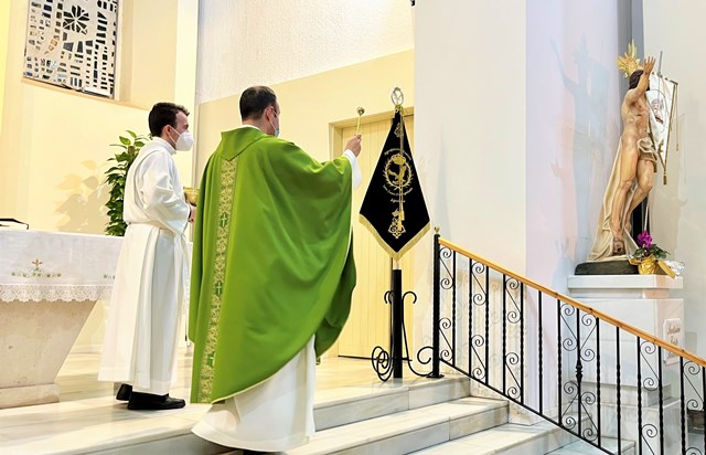 Bendición del estandarte de la nueva agrupación musical San Juan Evangelista