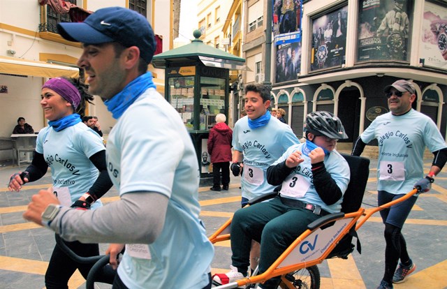 El equipo de Silla Joëlette de Carlos V logra un cuarto puesto en el Campeonato de España con José, el primer participante aguileño 