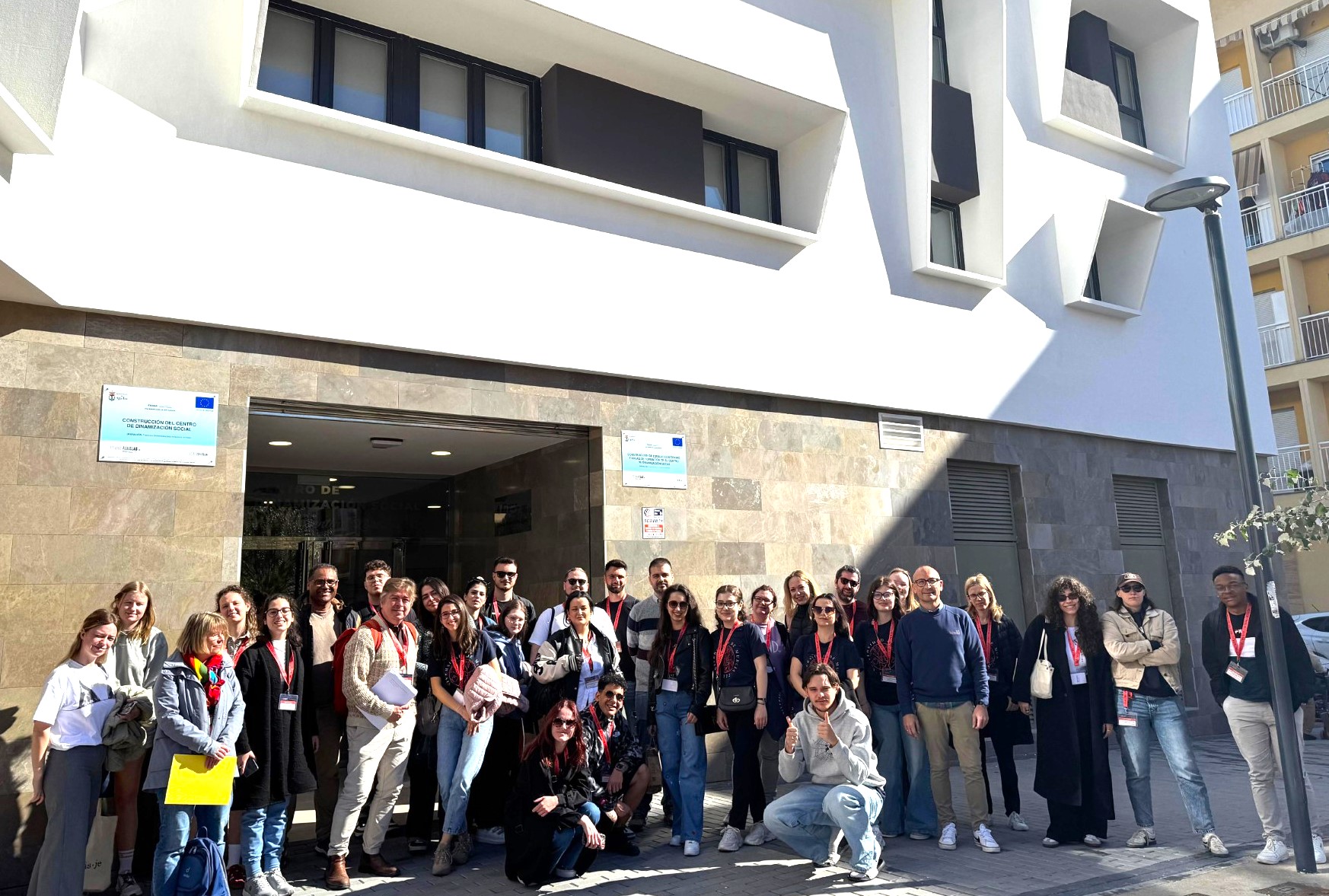 Estudiantes del programa de movilidad mixta combinada de Erasmus visitan Águilas