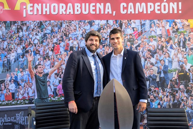 Carlos Alcaraz recibirá el próximo 9 de junio la Medalla de Oro de la Región de Murcia