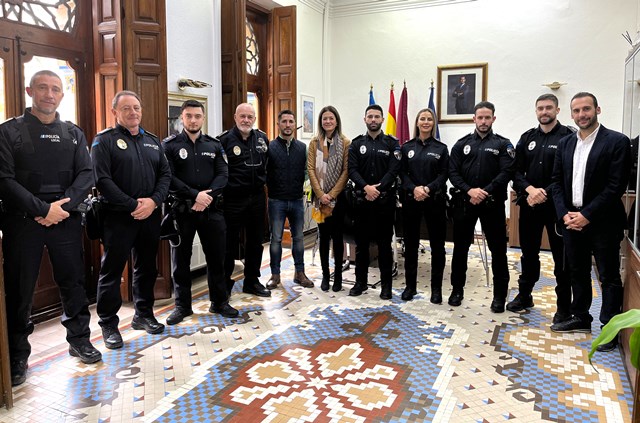 Cinco nuevos agentes se incorporan a la plantilla de la Policía Local de Águilas