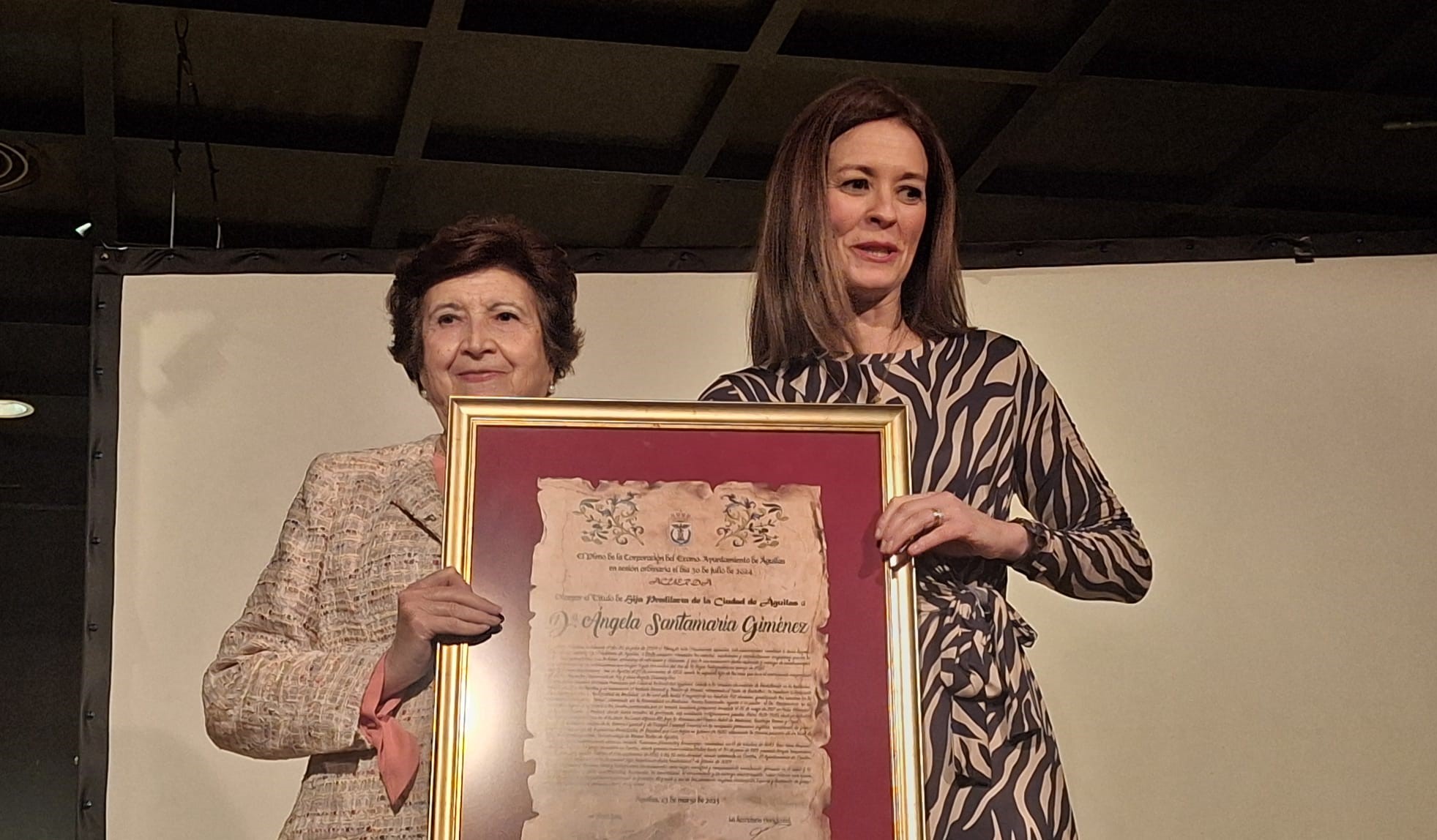 La doctora Ángela Santamaría es nombrada Hija Predilecta de Águilas a título póstumo